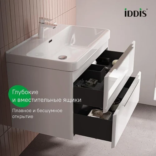 Тумба с раковиной Iddis Cloud X 80 CLX80W0i95K подвесная цвет Белый