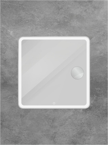 Зеркало BelBagno Марина (Marino) 80 SPC-MAR-800-800-LED-TCH-LNZ с подсветкой с сенсорным выключателем и увеличением