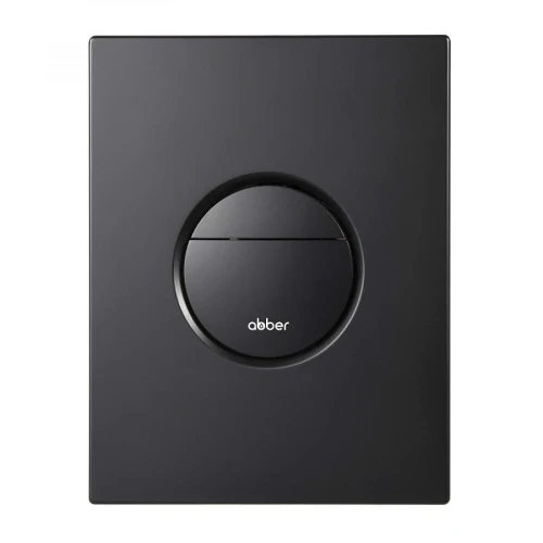 Кнопка смыва для инсталляции Abber AC0126MB цвет Черный матовый
