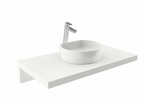 Раковина-чаша Ravak Moon 1С 40 XJN01300001 Белая искусственный камень (литьевой мрамор) накладная