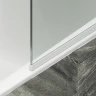 Шторка на ванну Maybah Glass MGV-142-1у 540x1400 в узком профиле Белый стекло прозрачное