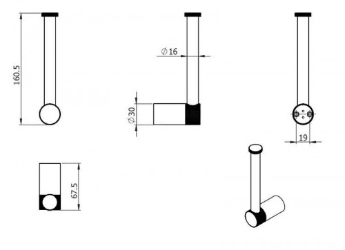 Держатель запасного рулона Splendy Passion PA4111VNB цвет Никель брашированный