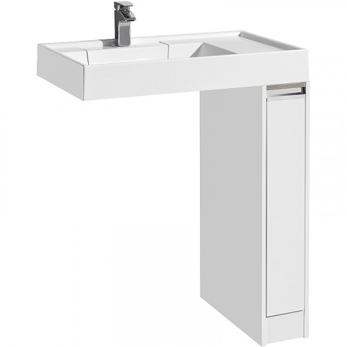 Тумба под раковину Aquaton Лондри 20 R 1A236101LH010 Белый глянец МДФ / ЛДСП