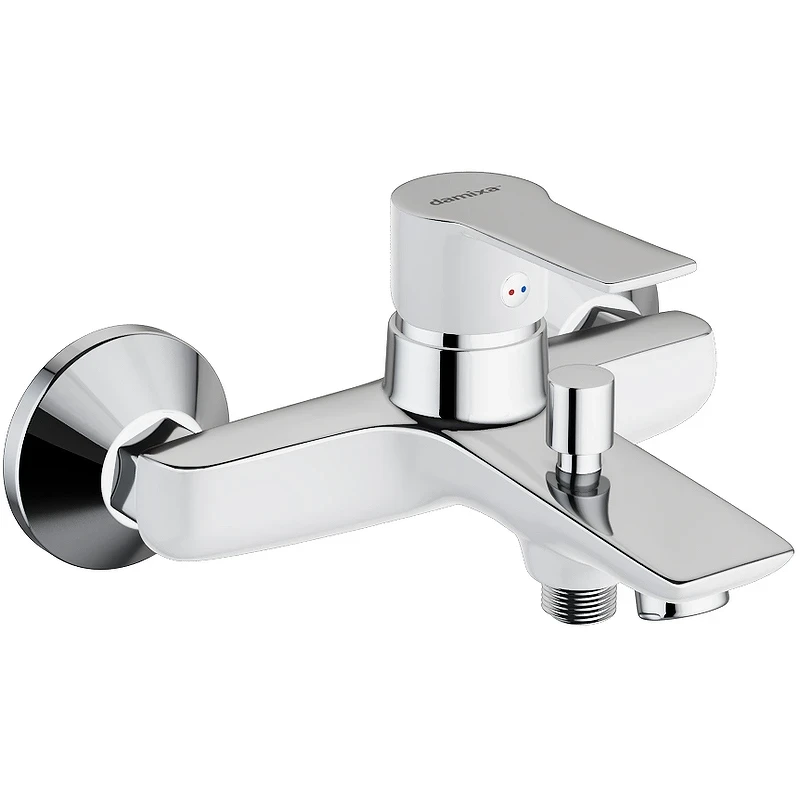 Смеситель для ванны Damixa Origin Elegance 841000000 Хром Белый латунь на стену