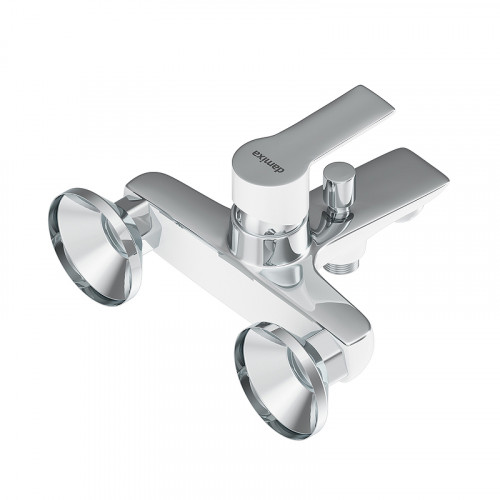 Смеситель для ванны Damixa Origin Elegance 841000000 Хром Белый латунь на стену
