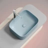 Раковина-чаша Ceramicanova Element 51 CN6052ML Голубая матовая фарфор накладная