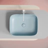 Раковина-чаша Ceramicanova Element 51 CN6052ML Голубая матовая фарфор накладная