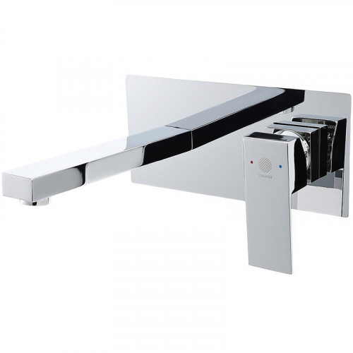 Смеситель для раковины Orange Lutz M04-722cr Хром встраиваемый