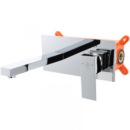 Смеситель для раковины Orange Lutz M04-722cr Хром встраиваемый