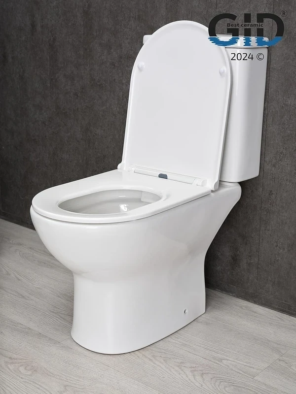 Унитаз компакт Gid Concavo Tn2123 62243Y цвет Белый с бачком и сиденьем Микролифт