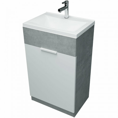 Тумба с раковиной 1MarKa Revo 50H У99085 Бетон светло-серый МДФ / ЛДСП