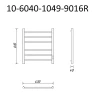 Электрический полотенцесушитель Маргроид Вид 10 6.1 x 4.3 10-6040-1049-9016R цвет Белый матовый