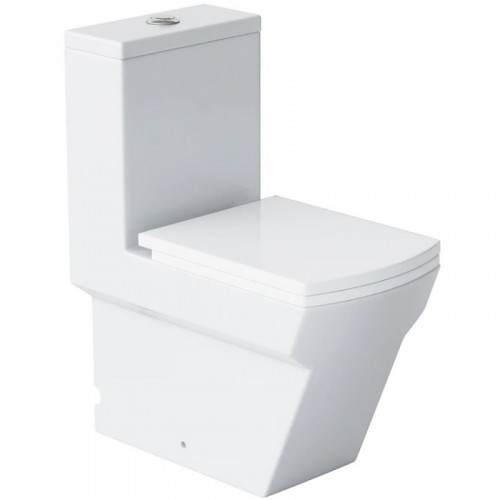 Унитаз моноблок Laguraty 2192A с бачком и сиденьем Микролифт фаянс напольный