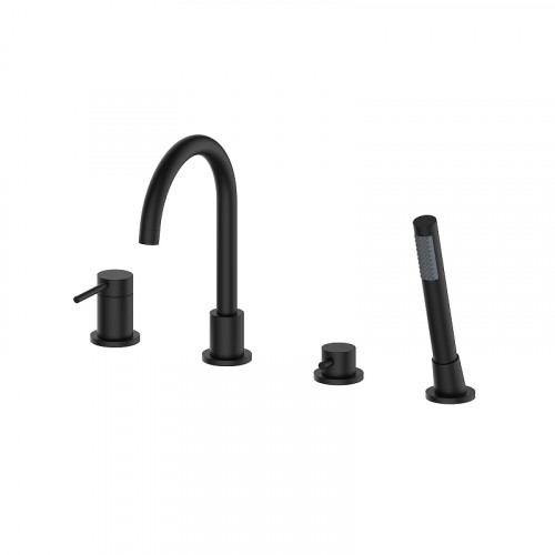 Смеситель на борт ванны Oliveeka Y OL-669017-MB цвет Черный матовый