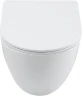 Унитаз с инсталляцией Aquanet EcoVortex 348039+347722+347724+296357 цвет Белый с сиденьем Микролифт и клавишей смыва цвет Хром