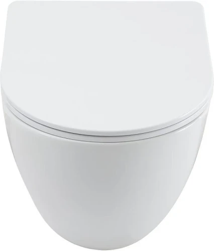 Унитаз с инсталляцией Aquanet EcoVortex 348039+347722+347724+296357 цвет Белый с сиденьем Микролифт и клавишей смыва цвет Хром