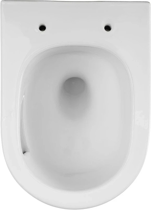 Унитаз с инсталляцией Aquanet EcoVortex 348039+347722+347724+296357 цвет Белый с сиденьем Микролифт и клавишей смыва цвет Хром