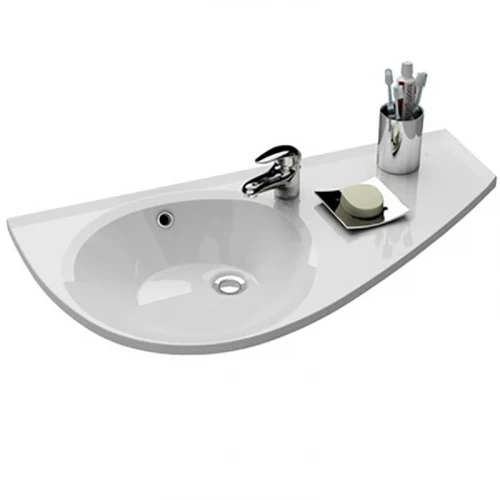 Раковина Ravak Avocado Comfort 95 P XJ9P1100000 Белая искусственный камень (литьевой мрамор) подвесная