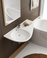 Раковина Ravak Avocado Comfort 95 P XJ9P1100000 Белая искусственный камень (литьевой мрамор) подвесная