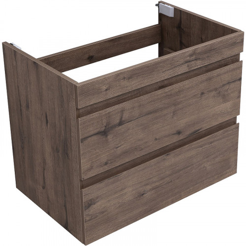 Тумба под раковину Aquanet Нота New 75 334192 подвесная Дуб веллингтон табак МДФ / ЛДСП