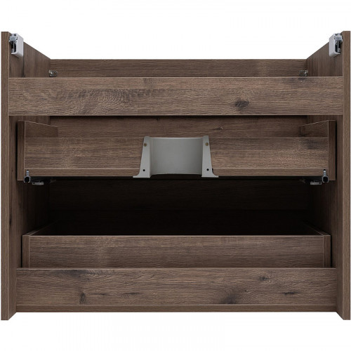 Тумба под раковину Aquanet Нота New 75 334192 подвесная Дуб веллингтон табак МДФ / ЛДСП