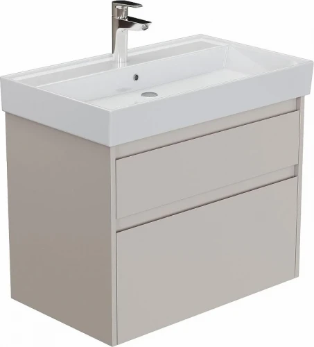 Тумба с раковиной Aquanet Nova Lite 2.0 60 348187 подвесная цвет Бежевый