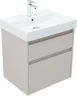 Тумба с раковиной Aquanet Nova Lite 2.0 60 348187 подвесная цвет Бежевый