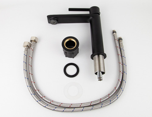 Смеситель для раковины Kaiser Serio 05311-9 Черный матовый латунь