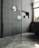 Душевая перегородка Maybah Glass MGD-680-5ш 1090x1950 в широком профиле Хром матовый стекло сатиновое