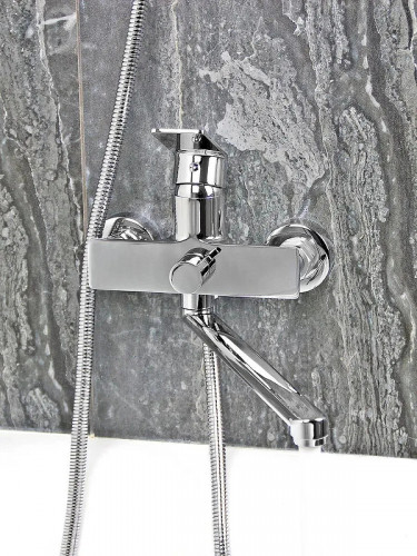 Смеситель для ванны Viko V-7705 универсальный Хром латунь на стену