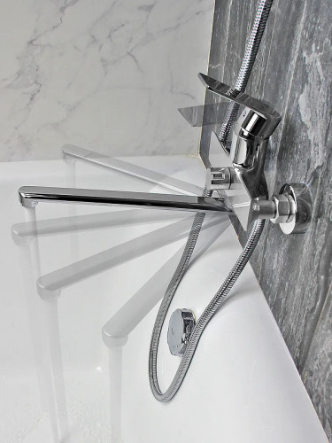 Смеситель для ванны Viko V-7705 универсальный Хром латунь на стену