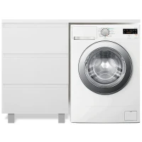 Тумба с раковиной Эстет Dallas Luxe 100 L ФР-00002317 Белая МДФ / ЛДСП