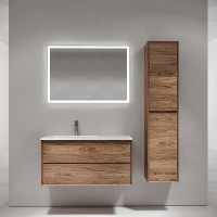 Тумба под раковину Sancos Marmi 2.0 100 L MR2.0100LECH подвесная Дуб чарльстон МДФ / ЛДСП
