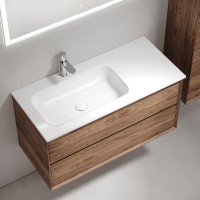 Тумба под раковину Sancos Marmi 2.0 100 L MR2.0100LECH подвесная Дуб чарльстон МДФ / ЛДСП