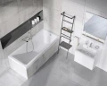 Раковина Ravak 10° 55 XJI01155000 Белая искусственный камень (литьевой мрамор) подвесная, полувстраиваемая