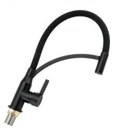 Смеситель для кухни Frap F4552-6 Черный матовый латунь