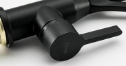 Смеситель для кухни Frap F4552-6 Черный матовый латунь