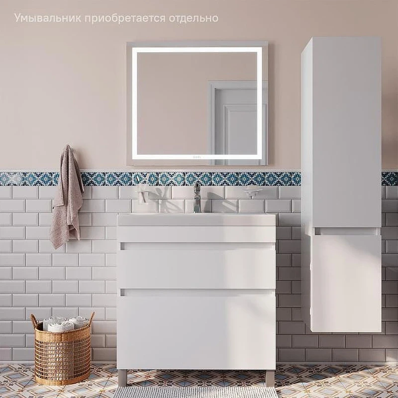 Тумба под раковину Iddis Zodiac 80 ZOD8CBFi95 цвет Белый