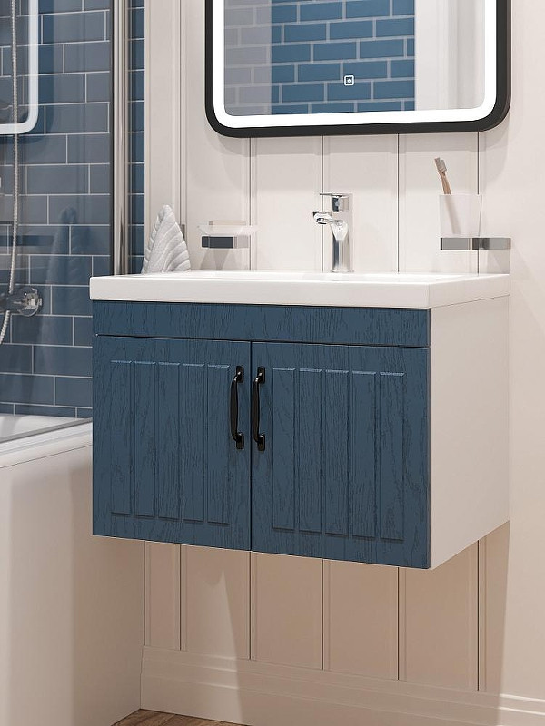 Тумба с раковиной DIWO Сочи 60 подвесная цвет Дуб альбион