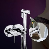 Гигиенический душ со смесителем Frap F7505 Хром латунь встраиваемый