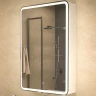 Зеркальный шкаф Azario Adriana 60 L CS00066642 с подсветкой Белый МДФ / ЛДСП, стекло