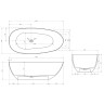 Карбоновая ванна Abber Karbon 170x80 AK9011-1.7 Черная без гидромассажа