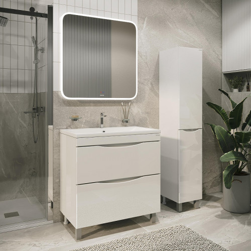 Тумба под раковину Grossman Виста 75 107565 цвет Белый глянцевый