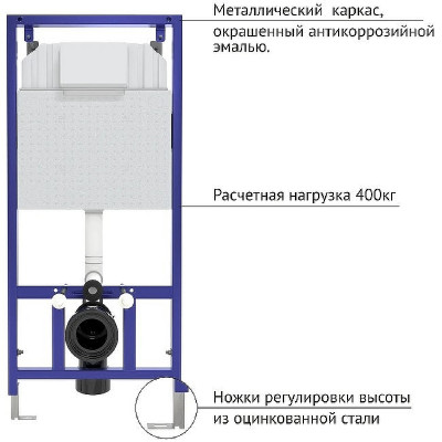 Комплект унитаза Damixa Jupiter DX77C1738SC с инсталляцией Berges Novum D5 040235 с сиденьем Микролифт и Черной матовой клавишей смыва фарфор подвесной