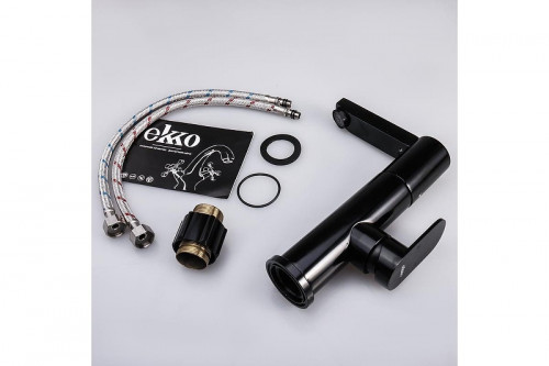 Смеситель для раковины Ekko E1083-8 цвет Черный