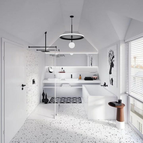 Смеситель для душа Villeroy&Boch Architectura Square TVS125002000K5 цвет Черный матовый