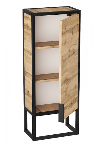 Шкаф пенал 1MarKa Grunge Loft 35Н/П Ц0000007988 Дуб Вотан МДФ / ЛДСП