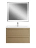 Тумба под раковину Art&Max Platino 90 AM-Platino-900-2C-SO-CM подвесная цвет Капучино матовый
