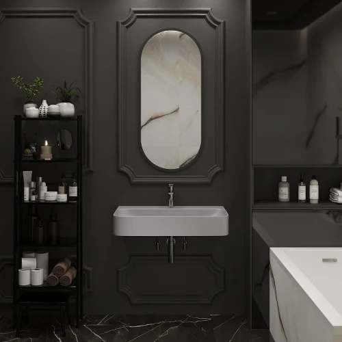 Раковина Wellsee Clermont 80 302614000 цвет Серый матовый
