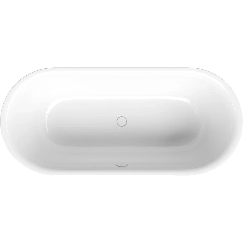 Стальная ванна Bette Lux Oval 170х75 3465-000PLUS цвет Белый с шумоизоляцией и антигрязевым покрытием